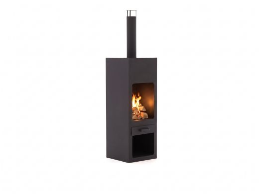 RedFire Jersey XXL Kamin 45x45x186 cm - Schwarz