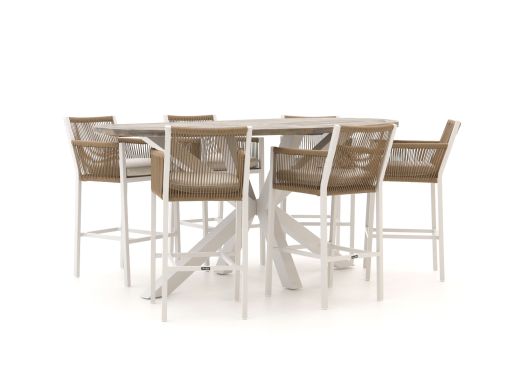 Manifesto Rivola/ROUGH-Y Ellips 240 cm Gartenbar-Set 7-teilig