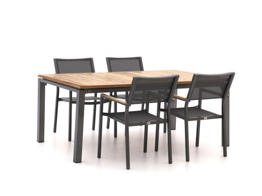 Bellagio Roma/Linosa 180 cm Gartenmöbel-Set 5-teilig stapelbar