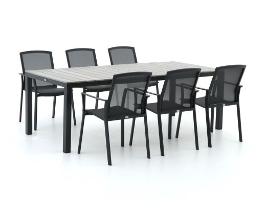 Bellagio Dranera/Fidenza 220 cm Gartenmöbel-Set 7-teilig verstellbar