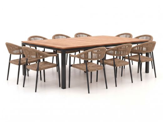 Manifesto Belpasso/Linosa 240x160 cm Gartenmöbel-Set 11-teilig stapelbar