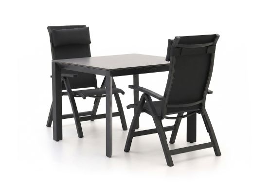 Bellagio Fermo/Sestino 90 cm Gartenmöbel-Set 3-teilig verstellbar