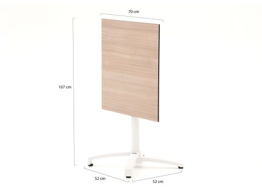 Bellagio Canzo Gartentisch klappbar 70x70x73 cm - Kunststoff
