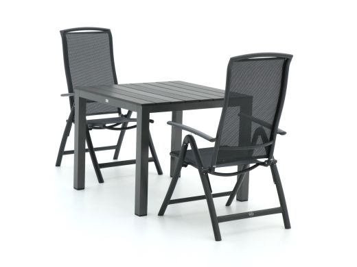 R&S Design Capri/Fidenza 90 cm Gartenmöbel-Set 3-teilig verstellbar