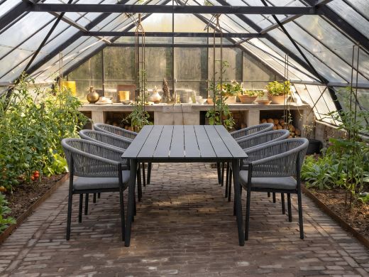 Bellagio Panaro/Sora 220 cm Gartenmöbel-Set 7-teilig stapelbar