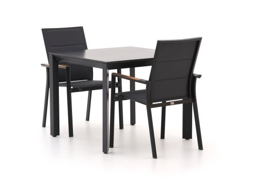 Bellagio Albinea/Sestino 90 cm Gartenmöbel-Set 3-Teilig Stapelbar