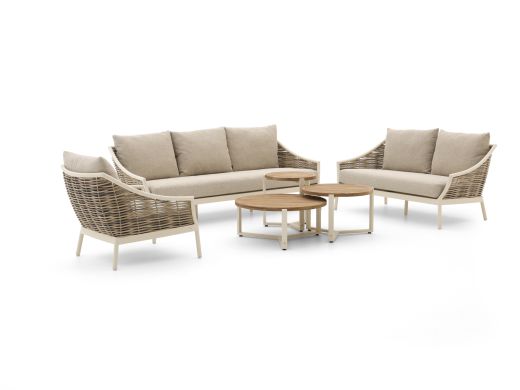 Apple Bee Milou/Monaco Sessel-Sofa Lounge-Set 6-teilig 6-Sitzer