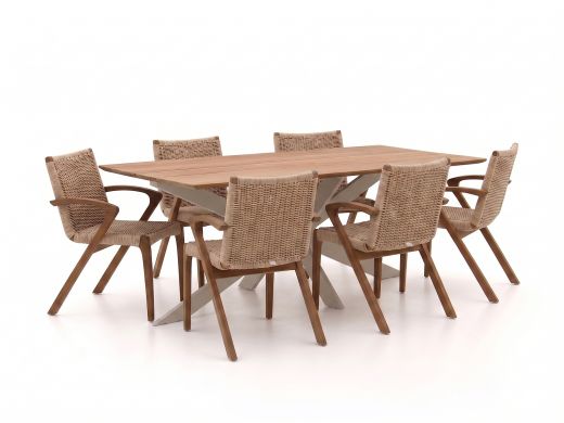 Bellagio Tredozio/Furato 220 cm Gartenmöbel-Set 7-teilig