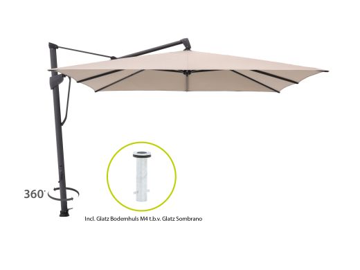 Glatz Sombrano S+ Easy Ampelschirm 300x300 cm