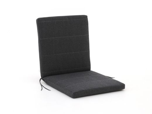 Fiber Outdoor Kissen Auflage Niedriglehner 92x46cm - Dunkelgrau Melange