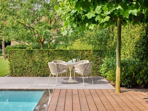 SUNS Santorini Gartenstuhl - Taupe - Beige - Braun - Rope (Seil)
