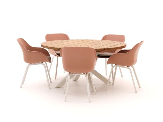 Harman Le Soleil Element/Stephanie ø150 cm Gartenmöbel-Set 6-teilig