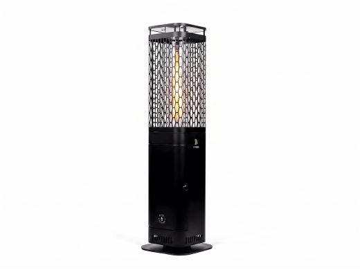 Monti HeatLine Blaze Pellet Heizstrahler 26x26x95 cm - Schwarz