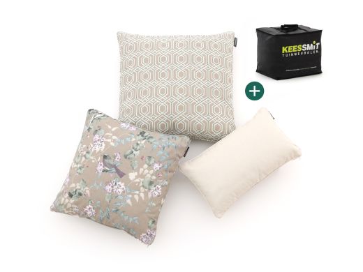 Dekokissen Set Soft Floral Light Naturel