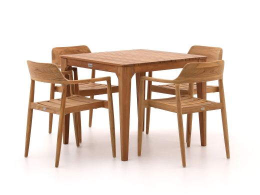 Bellagio Balba/Bruca 90 cm Gartenmöbel-Set 5-Teilig Stapelbar