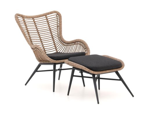 Intenso Rovello Gartensessel mit Hocker