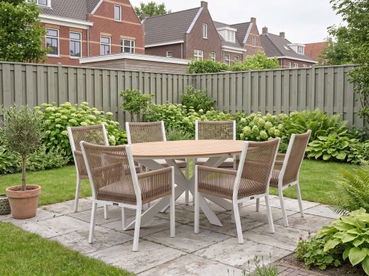 Manifesto Rivola/Fidenza 220 cm Gartenmöbel-Set 7-teilig