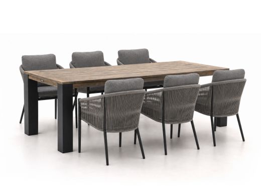 Bellagio Mineo/ROUGH-X 240cm dining tuinset 7-delig