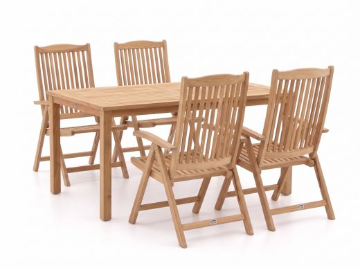 Sunyard Veronica/Liverpool 145 cm Gartenmöbel-Set 5-teilig verstellbar