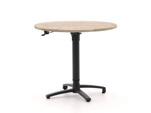 Bellagio Canzo Gartentisch klappbar Ø85 (h:73/109 cm) verstellbar