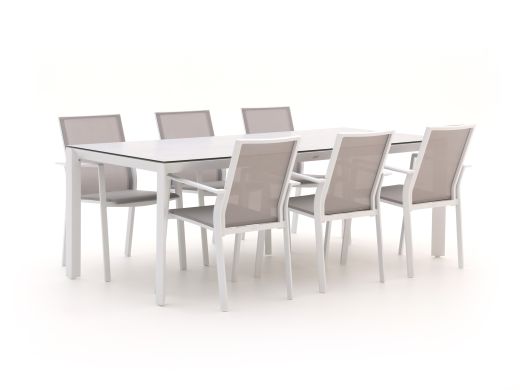 Bernstein Amberg/Veneto 220 cm Gartenmöbel-Set 7-teilig stapelbar
