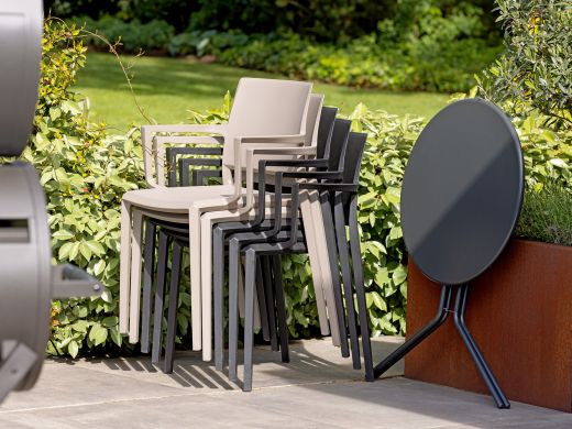 Forza Aziano Gartentisch klappbar ø 60 cm (h:70 cm) - Stahl