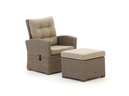 Intenso Mazzano Gartensessel verstellbar mit Hocker