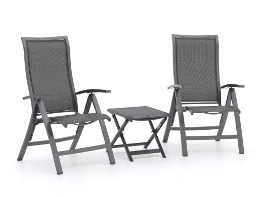 Bellagio Lugo/Bova Balkonmöbel-Set 3-teilig verstellbar