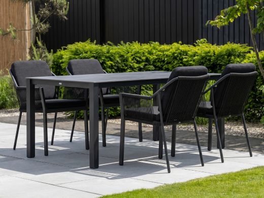 Tierra Outdoor Liv/Lagundo 180 cm Gartenmöbel-Set 5-teilig stapelbar