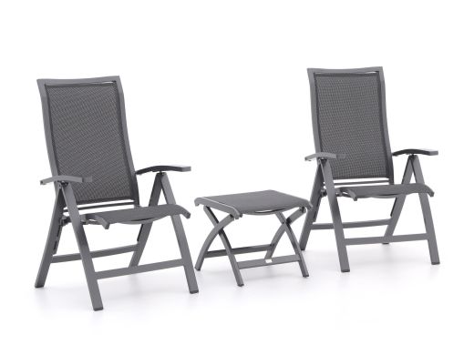 Bellagio Lugo/Pronto Balkonmöbel-Set 3-teilig verstellbar