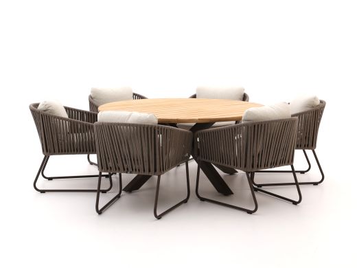 Yoi Calera/Noas ø150 cm Low Gartenmöbel-Set 7-teilig