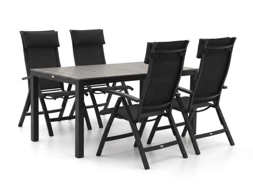 Bellagio Lugo/Fidenza 160 cm Gartenmöbel-Set 5-teilig verstellbar