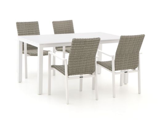 Manifesto Villongo/Menzano 160 cm Gartenmöbel-Set 5-teilig stapelbar