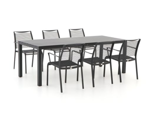 Apple Bee Hawaii/Menzano 220 cm Gartenmöbel-Set 7-teilig stapelbar