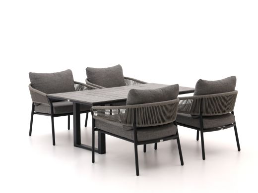 Bellagio Nova Siri/Fidenza 160 cm Gartentisch Lounge-Set 5-teilig