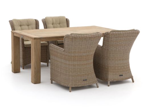 Intenso Milano/ROUGH-X 180 cm Gartenmöbel-Set 5-teilig