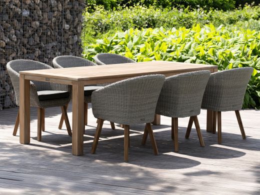 Intenso Tropea/ROUGH-S 220 cm Gartenmöbel-Set 7-teilig