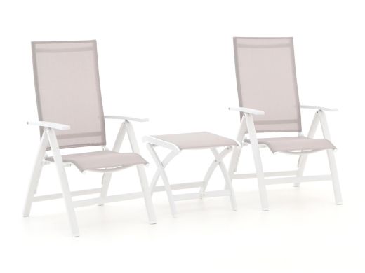 Bellagio Avenza/Pronto Balkonmöbel-Set 3-teilig verstellbar