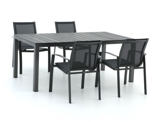 R&S Design Altea/Fidenza 183 cm Gartenmöbel-Set 5-teilig stapelbar