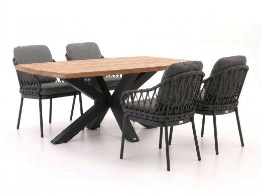 Tierra Outdoor Natal/Induno Deens Ovaal 180cm dining tuinset 5-delig