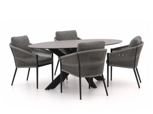 Bellagio Mineo/Furato ellips 200cm dining tuinset 5-delig