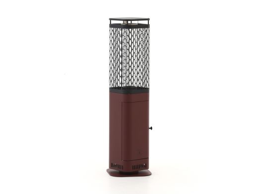 Monti HeatLine Blaze Pellet Heizstrahler 26x26x95 cm - Rot