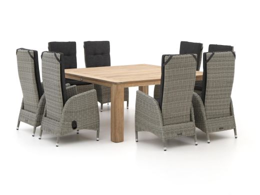 Intenso Fabrizi/ROUGH-X 170 cm Gartenmöbel-Set 9-teilig verstellbar