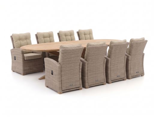 Intenso Mazzano/ROUGH-Y Ellips 280cm dining tuinset 9-delig verstelbaar