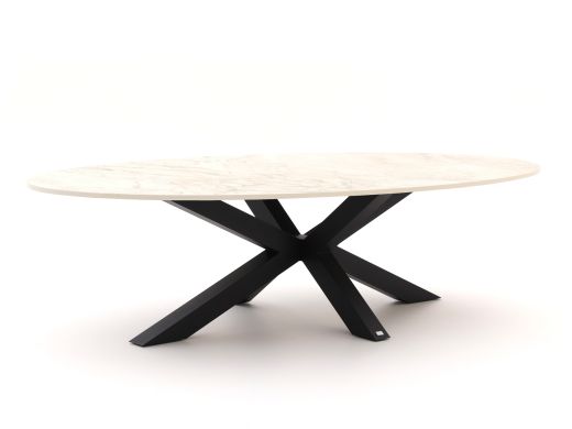 Bellagio Induno Ellips Low Dining Gartentisch 240x120 cm