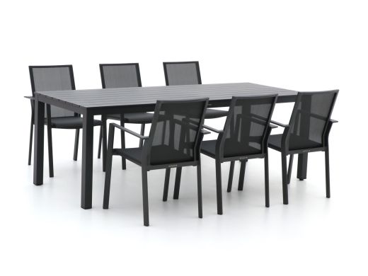 Bernstein Amberg/Menzano 220 cm Gartenmöbel-Set 7-teilig