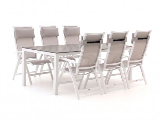 Bellagio Lugo/Fidenza 220cm dining tuinset 7-delig verstelbaar