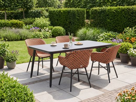 Hartman Delphine/Sophie Studio 170 cm Gartenmöbel-Set 5-teilig