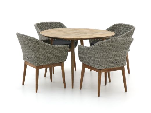 Intenso Bordano/ROUGH-K ø 115 cm Gartenmöbel-Set 5-teilig