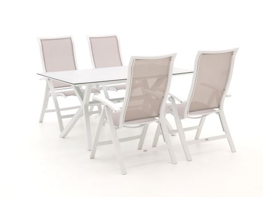 Bellagio Lugo/Moresco 160 cm Gartenmöbel-Set 5-teilig verstellbar